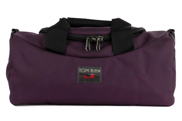 A Mini Yeoman Duffel in Aubergine (dark purple) 1050 Ballistic.